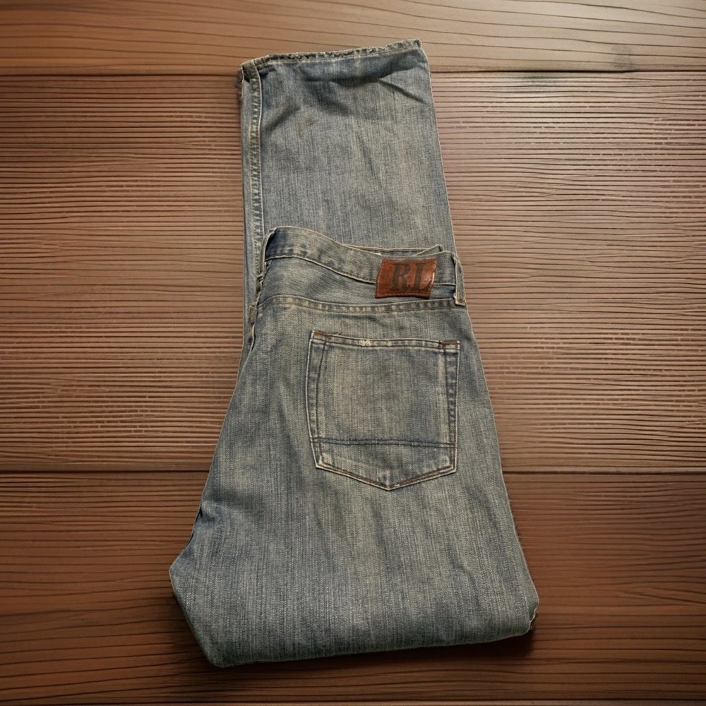 Vtg Polo Jeans Co Ralph Lauren Ashmore Original Straight Denim Men's 36 x 33